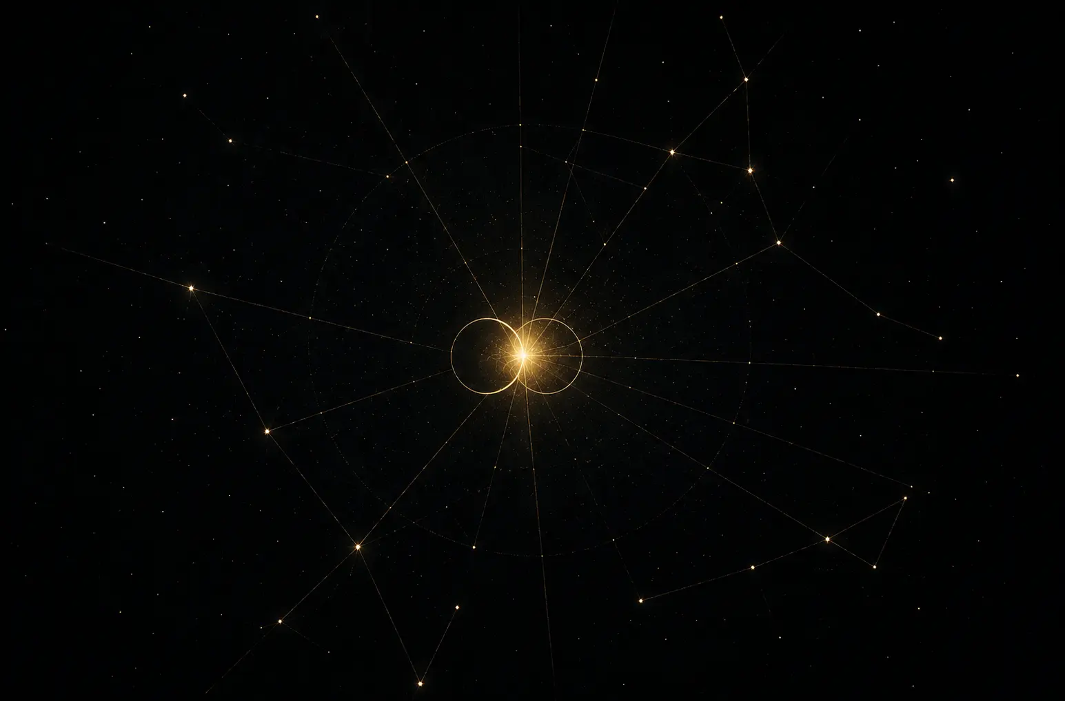 Sky with Sun and Moon
