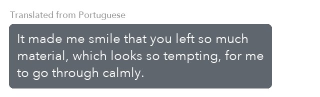Message from a Coaching Program client, translated from Portuguese